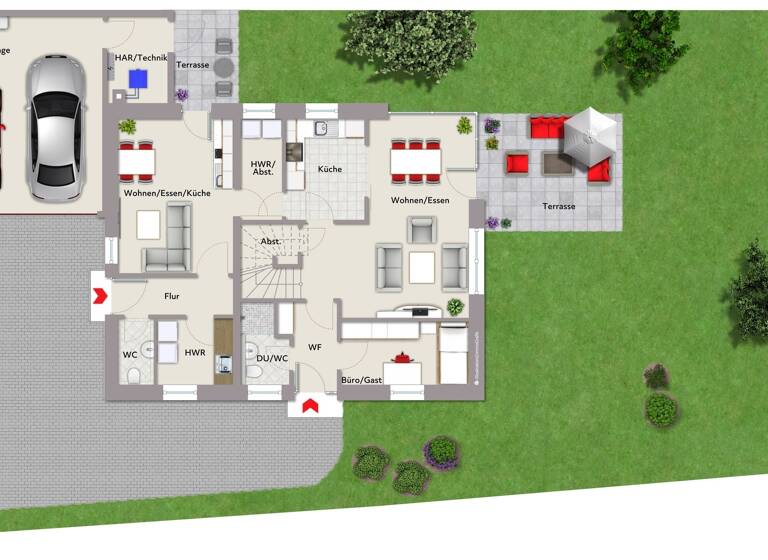 Einfamilienhaus zum Kauf - Neubau 525.000 € 6 Zimmer 182,2 m²<br/>Wohnfläche 735 m²<br/>Grundstück Isselhorst Gütersloh 33334