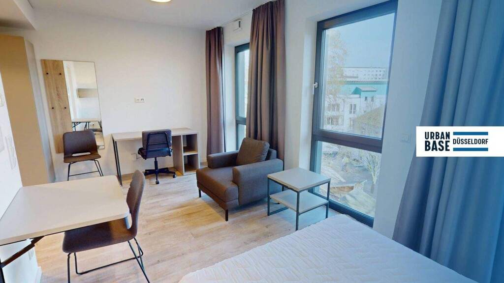 Studio zur Miete auf Zeit 672 € 1 Zimmer 19,7 m² frei ab sofort Himmelgeister Straße 270 Bilk Düsseldorf 40225