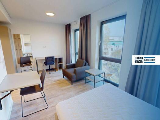 Wohnung zur Miete auf Zeit 672 € 1 Zimmer 19,7 m² frei ab sofort Himmelgeister Straße Bilk Stadtbezirk 3 40225