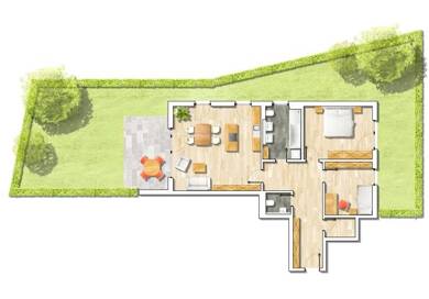 Studio zum Kauf 377.992 € 3 Zimmer 102,2 m² EG Holzbruckweg 12 Röttenbach Röttenbach 91187
