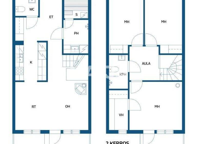 Reihenmittelhaus zum Kauf 219.000 € 4 Zimmer 96,5 m² 4.644 m² Grundstück Lehmustie 3 Riihimäki 11910