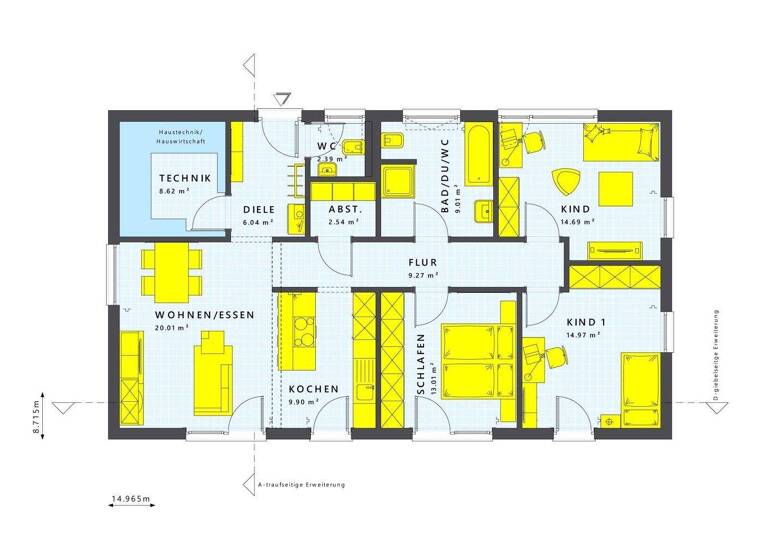 Bungalow zum Kauf 572.498 € 4 Zimmer 115,4 m² 751 m² Grundstück Dabendorf 15806