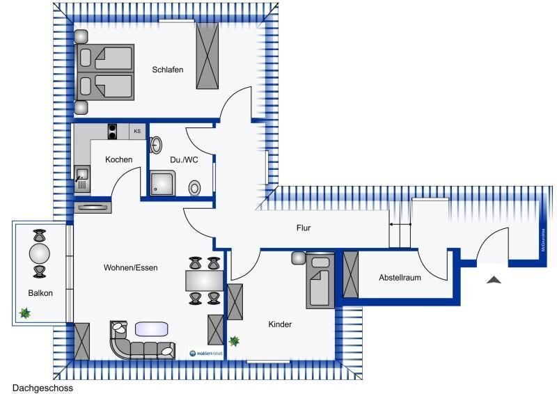 Wohnung zum Kauf 165.000 € 3 Zimmer 60 m²<br/>Wohnfläche Westeraccumersiel Dornum OT Dornumersiel 26553