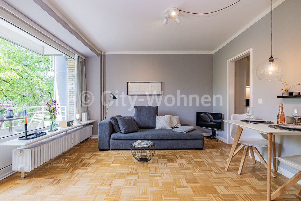 Wohnung zur Miete Wohnen auf Zeit 1.545 € 1 Zimmer 36 m²<br/>Wohnfläche 01.03.2025<br/>Verfügbarkeit Frickestraße Eppendorf Hamburg 20251