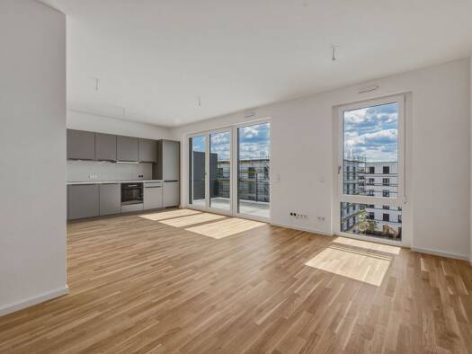 Wohnung zur Miete - Erstbezug 2.124 € 3 Zimmer 76,5 m² 4. Geschoss frei ab sofort Hans-Arnold-Engelhard-Straße 15 Ramersdorf-Perlach München 81735