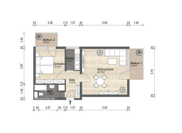 Wohnung zur Miete Wohnen auf Zeit 990 € 2 Zimmer 55 m²<br/>Wohnfläche 01.07.2025<br/>Verfügbarkeit Sonnenberger Strasse Wiesbaden Wiesbaden 65193