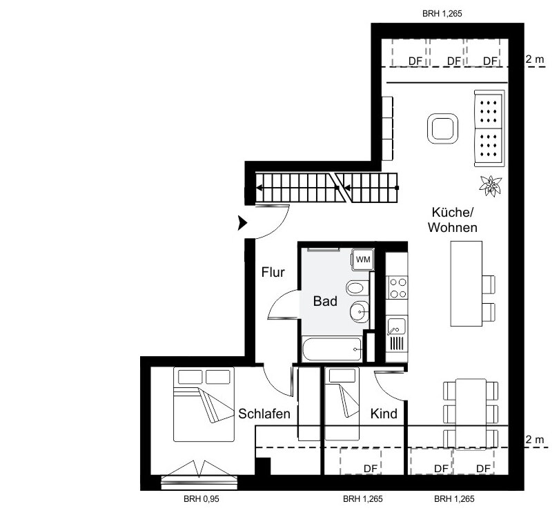 Penthouse zum Kauf 755.000 € 2,5 Zimmer 74,5 m²<br/>Wohnfläche Pankow Berlin 13189