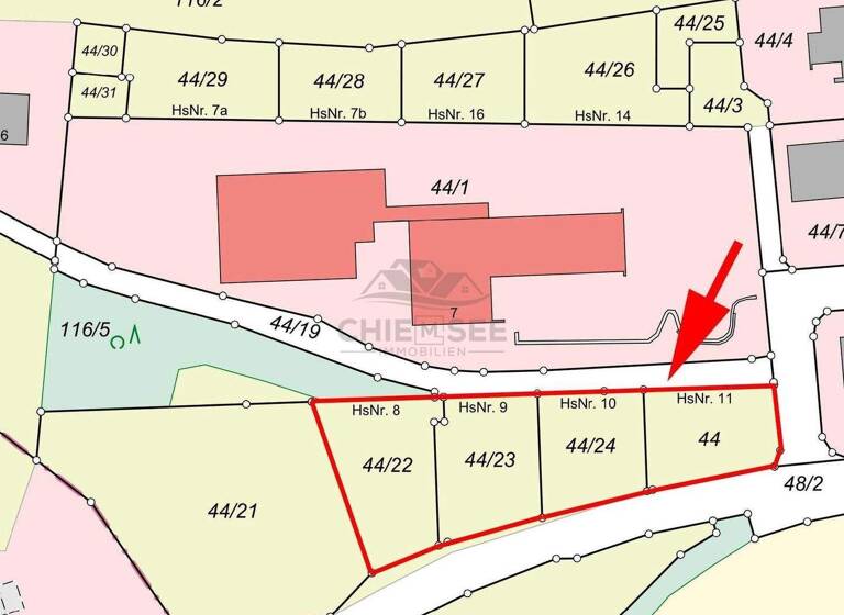Grundstück zum Kauf provisionsfrei 1.804 m² Grundstück Baugenehmigung vorhanden Rothäuslweg 8-11 Hirten Burgkirchen an der Alz 84508