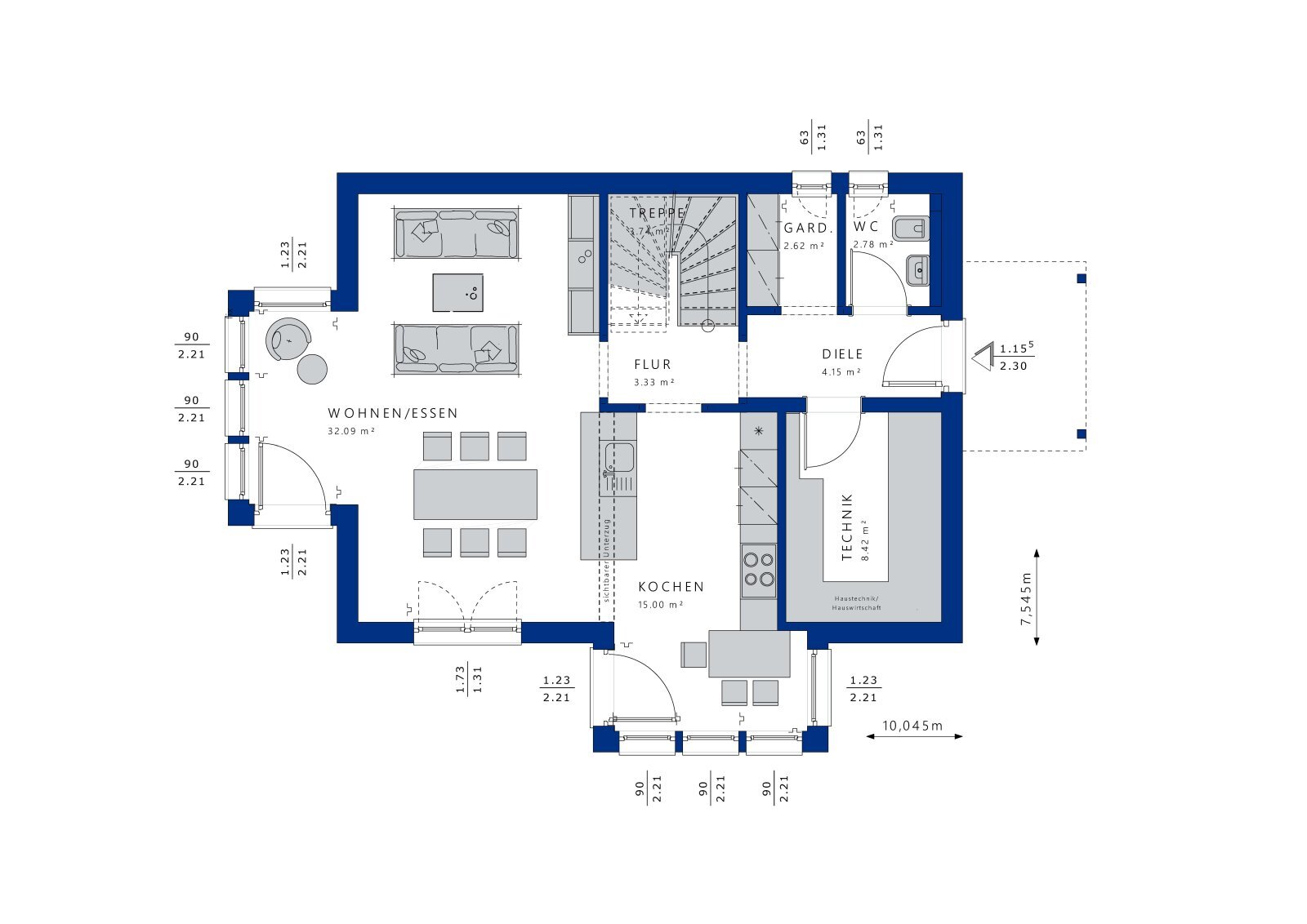 Einfamilienhaus zum Kauf 454.381 € 4 Zimmer 122,7 m²<br/>Wohnfläche 551 m²<br/>Grundstück Gütenbach 78148