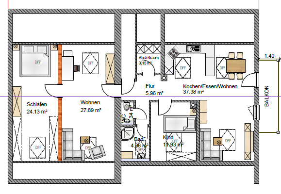 Wohnung zur Miete 790 € 4 Zimmer 97 m²<br/>Wohnfläche Römerweg 20 Fridolfing Fridolfing 83413