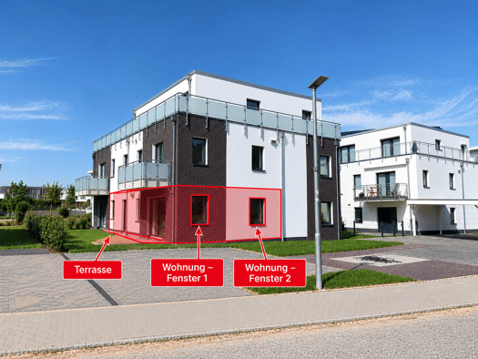 Terrassenwohnung zur Miete 977 € 2 Zimmer 63 m² EG frei ab sofort Sternenring 37 St. Jürgen Lübeck 23562