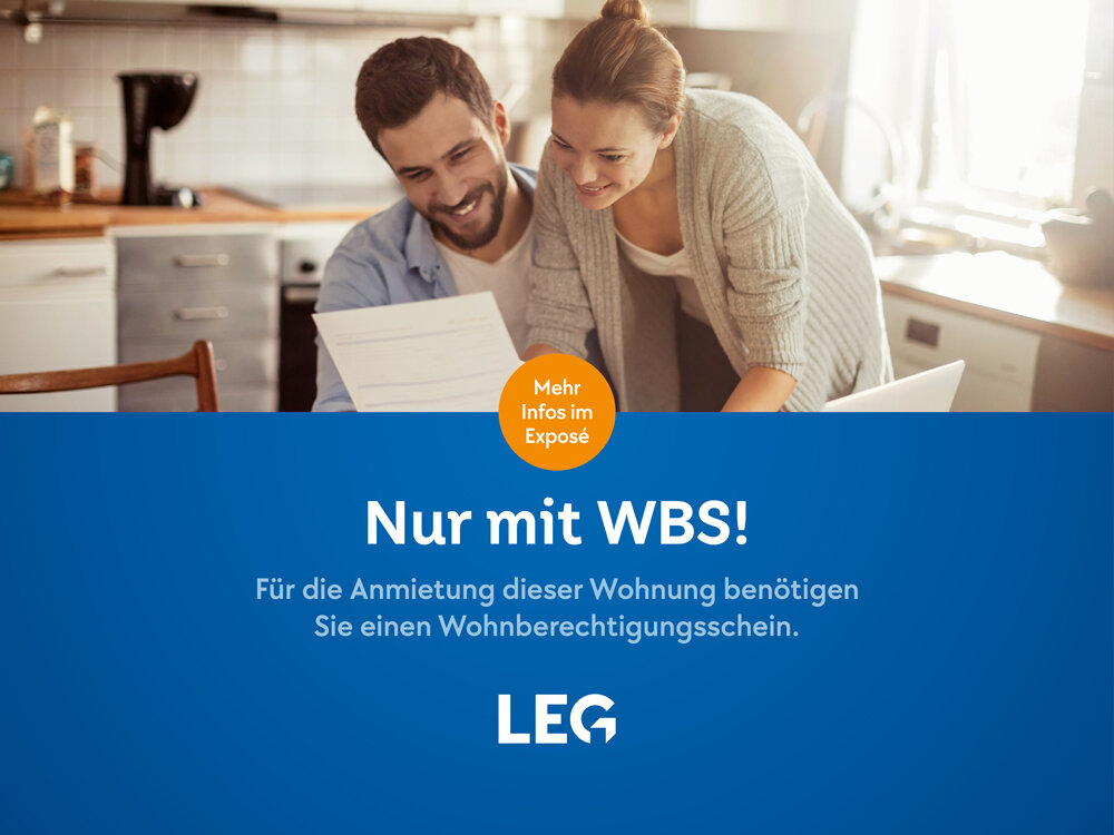 Wohnung zur Miete nur mit Wohnberechtigungsschein 442,69 € 3 Zimmer 78,7 m²<br/>Wohnfläche 1.<br/>Geschoss Händelstraße 8 Methler Kamen 59174