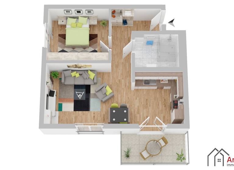 Wohnung zum Kauf als Kapitalanlage geeignet 243.200 € 2 Zimmer 64 m²<br/>Wohnfläche Dombühl Dombühl 91601