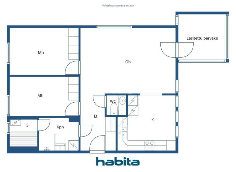 Wohnung zum Kauf 229.000 € 3 Zimmer 69,5 m² 3. Geschoss Laurinmäenkuja 4 Helsinki 00440