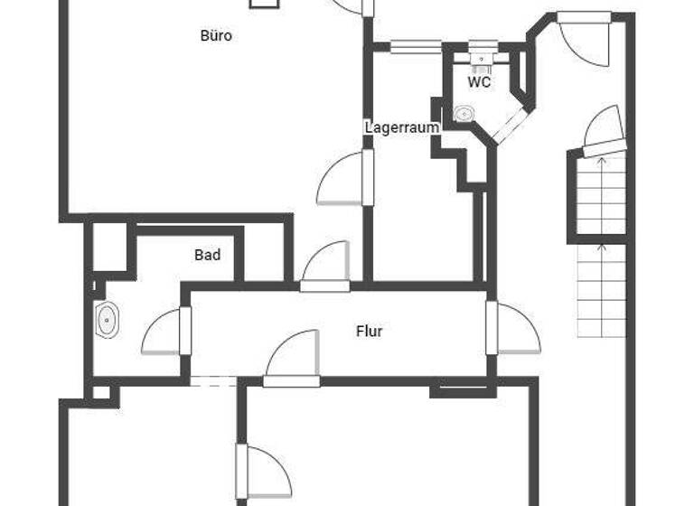 Bürofläche zur Miete 600 € 3 Zimmer 60 m² Bürofläche Tunnelstraße 3 City Bayreuth 95448