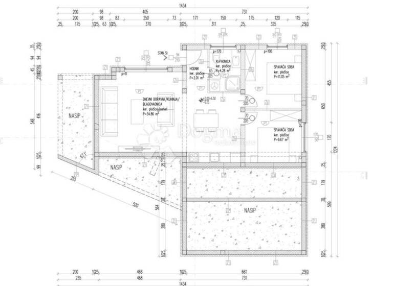 Wohnung zum Kauf 335.000 € 3 Zimmer 62 m² Trogir