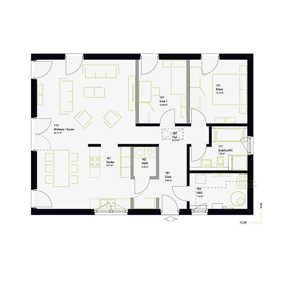 Bungalow zum Kauf provisionsfrei 265.000 € 3 Zimmer 103 m²<br/>Wohnfläche 530 m²<br/>Grundstück Fuhlendorf Fuhlendorf 18356