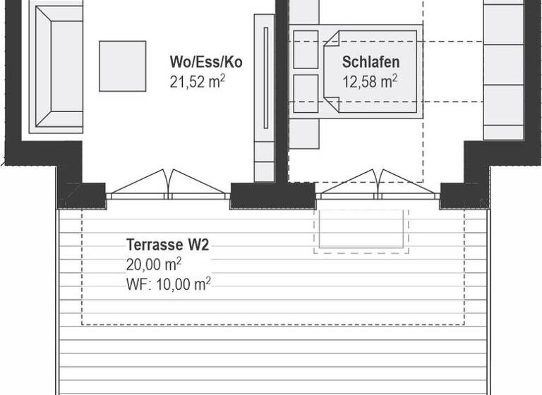 Terrassenwohnung zum Kauf - Erstbezug provisionsfrei 621.000 € 2 Zimmer 54,1 m² EG frei ab sofort Sickenbergerstraße 10 Allach-Untermenzing München 80997