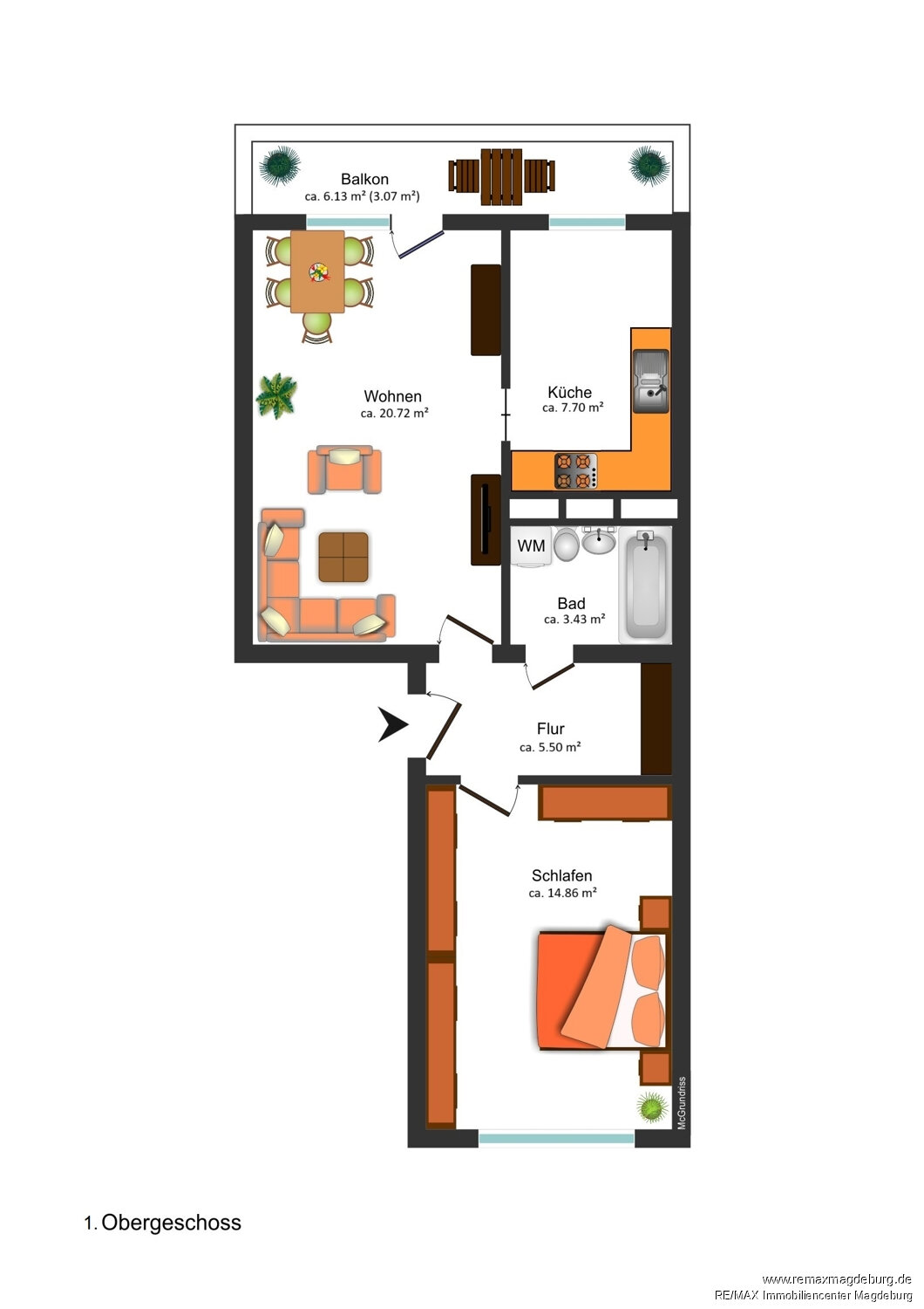 Wohnung zum Kauf 59.000 € 2 Zimmer 55 m²<br/>Wohnfläche 1.<br/>Geschoss Unterhorstweg Magdeburg / Salbke 39122