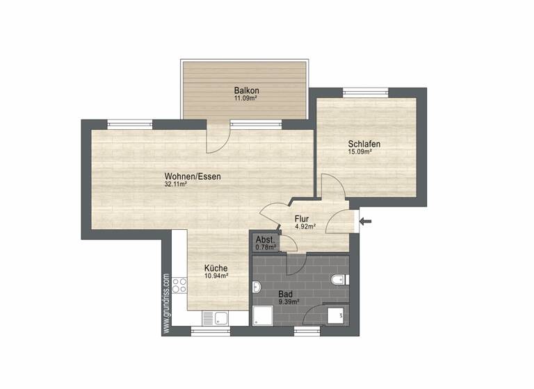 Wohnung zum Kauf 283.000 € 2 Zimmer 78 m²<br/>Wohnfläche 1.<br/>Geschoss Bad Bevensen Bad Bevensen 29549