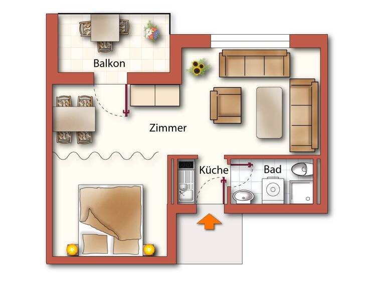 Wohnung zum Kauf 209.000 € 1,5 Zimmer 39,3 m² 2. Geschoss frei ab sofort Altstadt Konstanz 78462