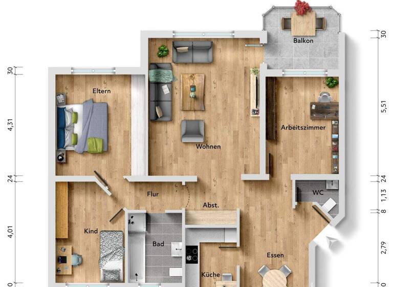 Wohnung zum Kauf 335.000 € 4 Zimmer 103 m² Geschoss 1/2 frei ab 01.03.2026 Heven Witten 58455