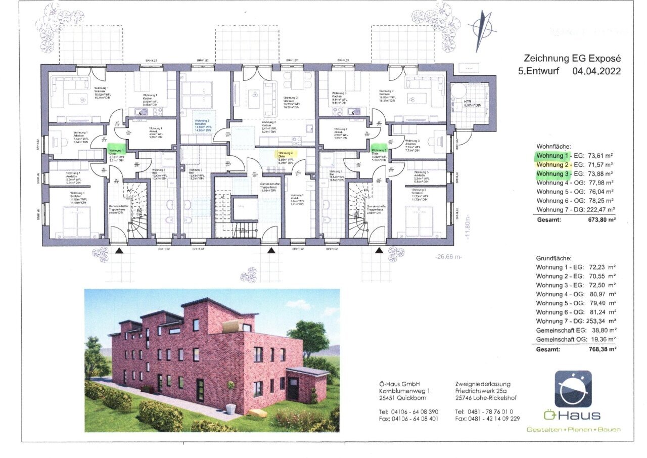 Wohnung zur Miete 1.017 € 3 Zimmer 78,3 m²<br/>Wohnfläche 1.<br/>Geschoss ab sofort<br/>Verfügbarkeit Heide Heide 25746