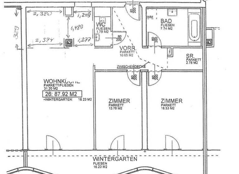 Wohnung zur Miete 2.771 € 3 Zimmer 87,9 m² 3. Geschoss Wien 1040