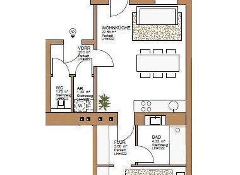 Wohnung zum Kauf provisionsfrei 448.000 € 2 Zimmer 52 m² 3. Geschoss Wien 1180