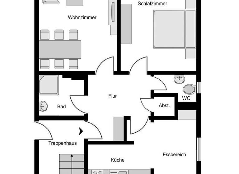 Wohnung zum Kauf 189.000 € 2,5 Zimmer 66 m² EG Wiemelhausen Bochum 44799