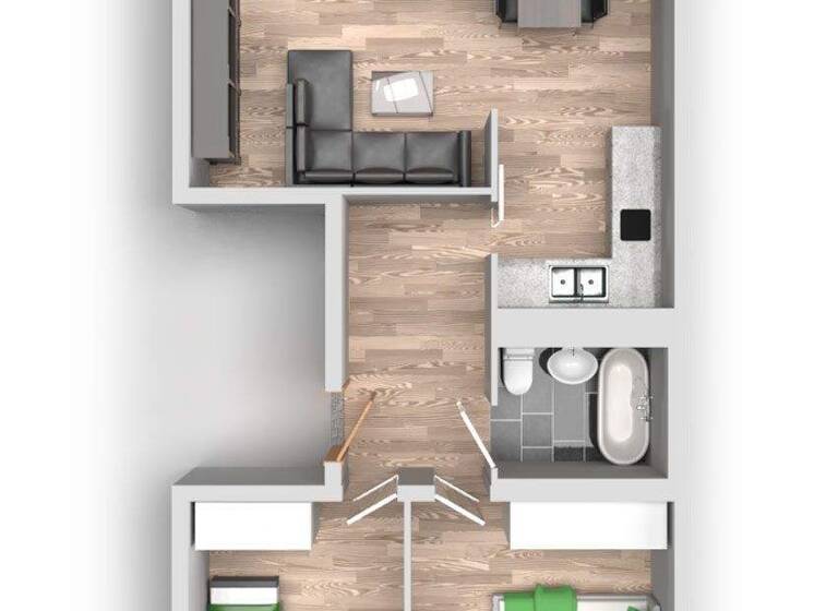 Wohnung zur Miete 342 € 3 Zimmer 57 m² 6. Geschoss Am Hohen Ufer 37 Silberhöhe Halle (Saale) 06132