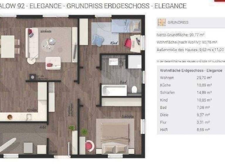 Bungalow zum Kauf provisionsfrei 273.900 € 92 m² 763 m² Grundstück frei ab sofort Freiwalde Schönwald 15910