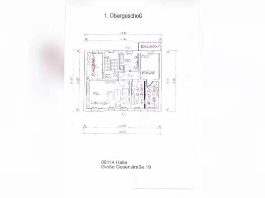 Wohnung zur Miete Tauschwohnung 712 € 4 Zimmer 92 m² Paulusviertel Nord 06114