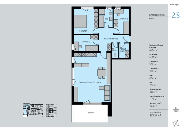 Wohnung zum Kauf provisionsfrei 639.000 € 4,5 Zimmer 113,2 m² Wellandstraße 61 & 63 Aalen 73434