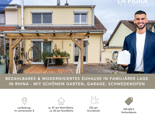 Doppelhaushälfte zum Kauf 399.000 € 4 Zimmer 86,9 m² 252 m² Grundstück Im Leimenacker 8 Laufenburg 79725