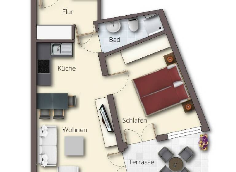 Wohnung zum Kauf 225.000 € 2 Zimmer 46 m² EG Seepark 8 Seebad Bansin 17429
