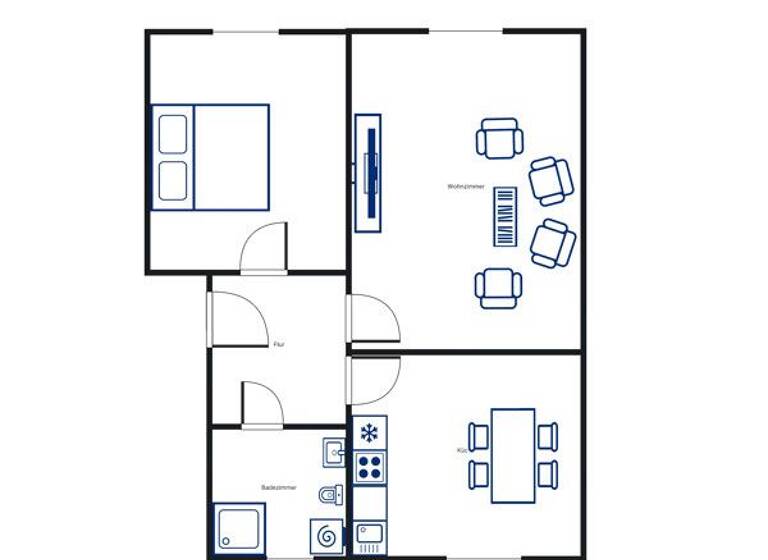 Wohnung zur Miete 456 € 2 Zimmer 51,2 m² 1. Geschoss frei ab 11.04.2026 Keplerstr. 4 Nord-Holland Kassel 34127