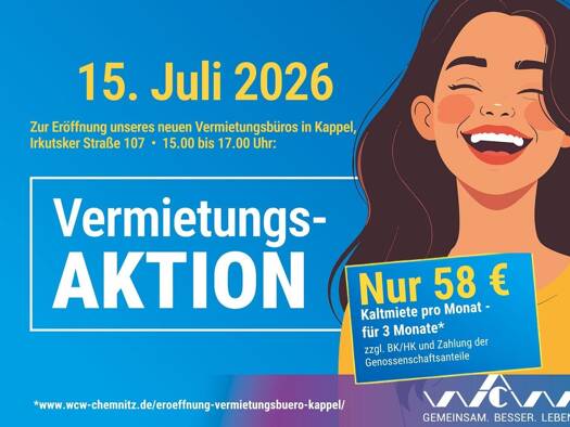 Wohnung zur Miete 331 € 2 Zimmer 47,3 m² EG Bürgelstraße 6 Siegmar Chemnitz 09117