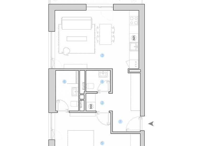 Wohnung zur Miete 570 € 2 Zimmer 57 m²<br/>Wohnfläche Hessental Schwäbisch Hall 74523
