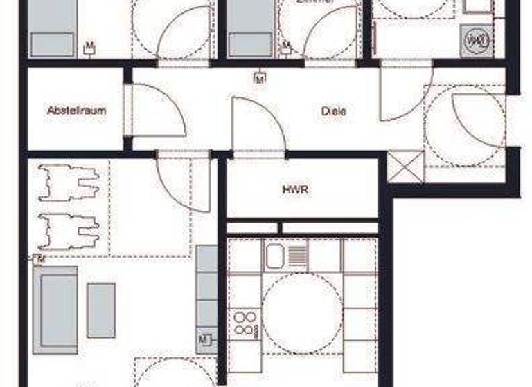 Wohnung zur Miete 1.071 € 3 Zimmer 93,8 m² 3. Geschoss frei ab 08.03.2026 Podbielskistraße 380 Bothfeld Hannover 30659