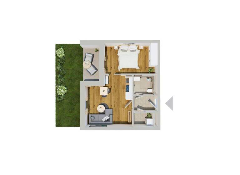 Wohnung zur Miete 665 € 2 Zimmer 44,4 m² 1. Geschoss Deggendorf 94469