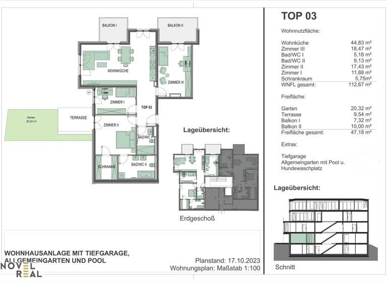 Wohnung zum Kauf - Erstbezug 1.260.000 € 4 Zimmer 112,7 m² EG Wien 1130