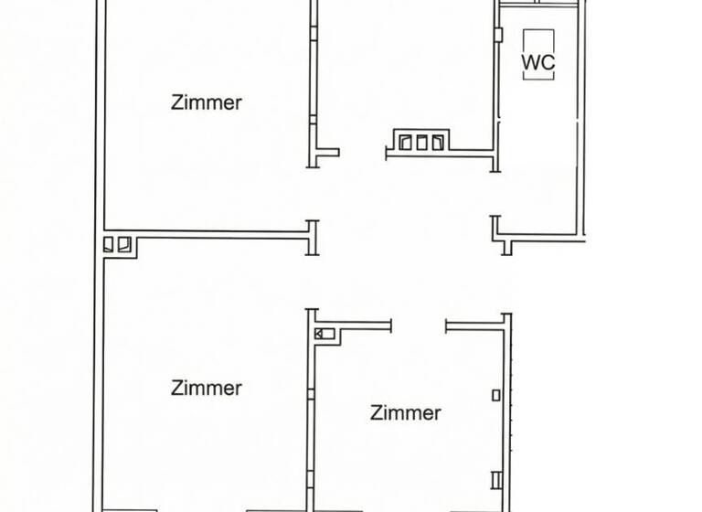 Wohnung zur Miete 650 € 3 Zimmer 56 m² Waßmannstraße 9 Ricklingen Hannover 30459