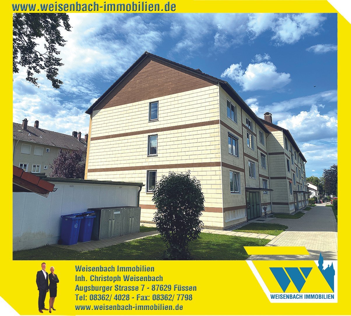 Wohnung zum Kauf 190.000 € 2 Zimmer 55,3 m²<br/>Wohnfläche Füssen Füssen 87629