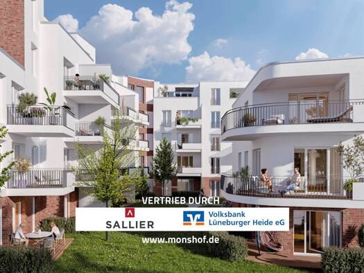 Wohnung zum Kauf provisionsfrei 410.000 € 2,5 Zimmer 74,2 m² EG Lüneburg 21335