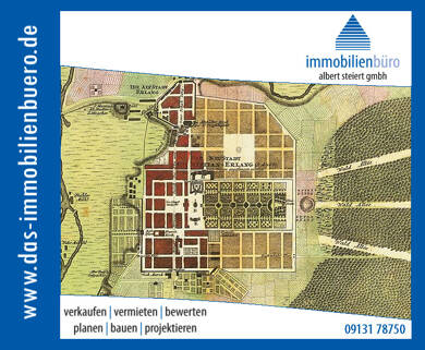 Büro-/Praxisfläche zur Miete 1.300 € 4 Zimmer 98,5 m² Bürofläche teilbar ab 98,5 m² Innenstadt Erlangen 91054