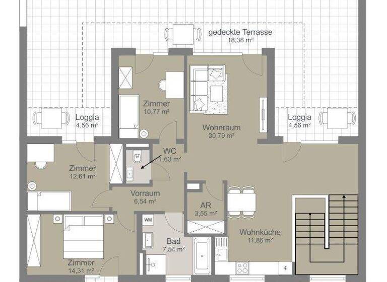 Wohnung zum Kauf - Erstbezug 495.000 € 2 Zimmer 103,3 m² frei ab sofort Bachgasse 1 Wolkersdorf im Weinviertel 2120