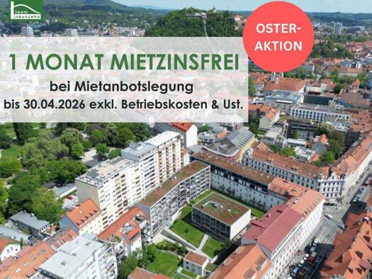 Studio zur Miete 405 € 1 Zimmer 28,7 m² 4. Geschoss Strauchergasse 1 Lend Graz 8020
