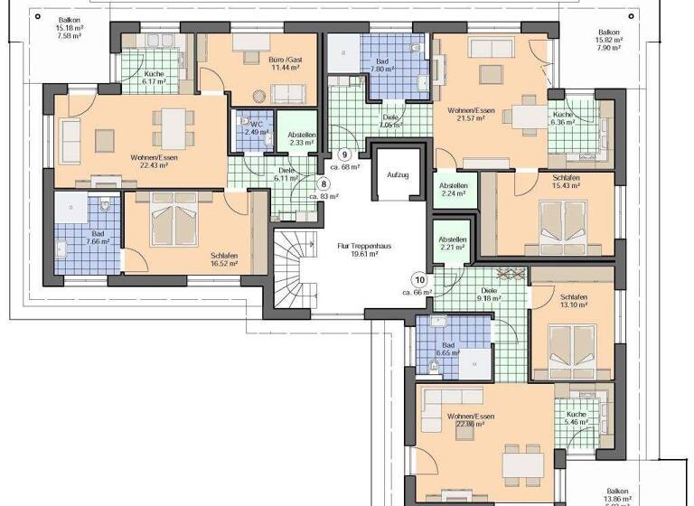 Wohnung zum Kauf 358.000 € 3 Zimmer 83 m² Innenstadt Minden 32427
