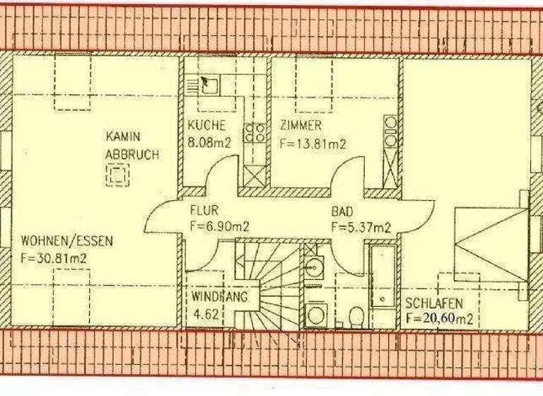 Wohnung zur Miete 600 € 3 Zimmer 85,6 m² 2. Geschoss Lehrberg 91611